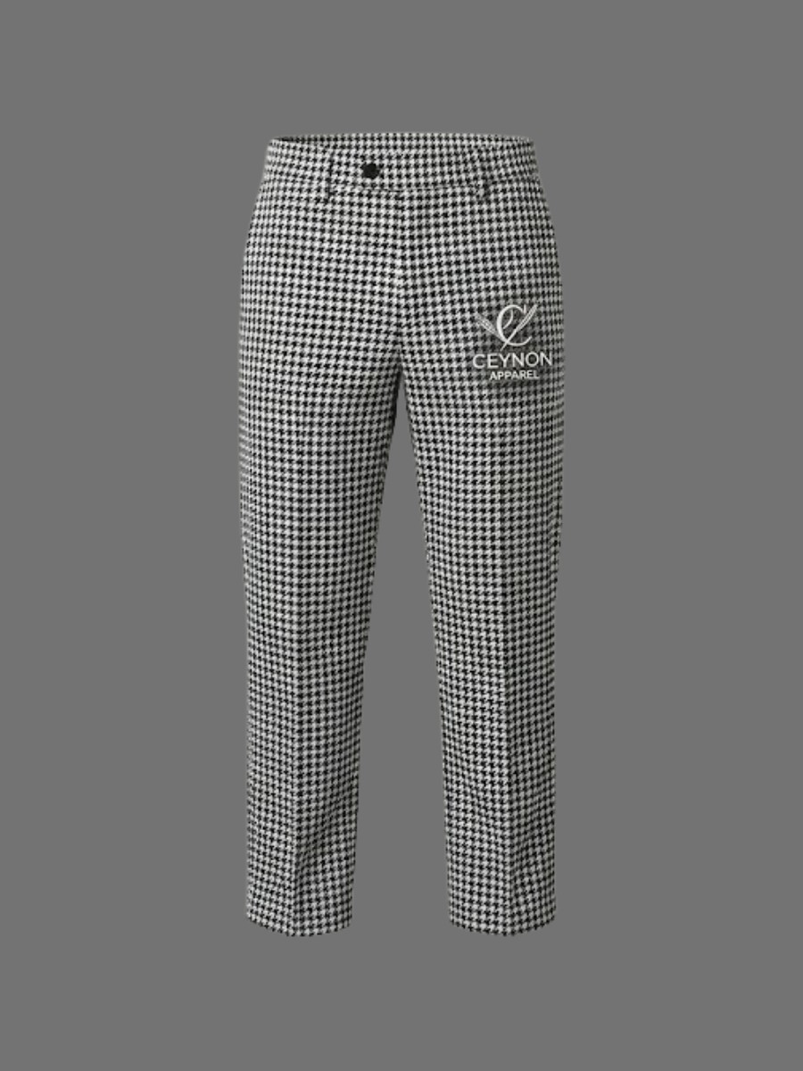 Classic Houndstooth Chef Pants